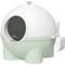 Show in main carousel: PawHut Hooded Cat Litter Box with Scoop & Leaking Sand Pedal, 20-in, Green slide 1 of 9