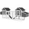 Show in main carousel: PawHut Hutch Poultry Cage Backyard Wooden Dual with Outdoor Ramps & Nesting Boxes Chicken Coop, White slide 4 of 8