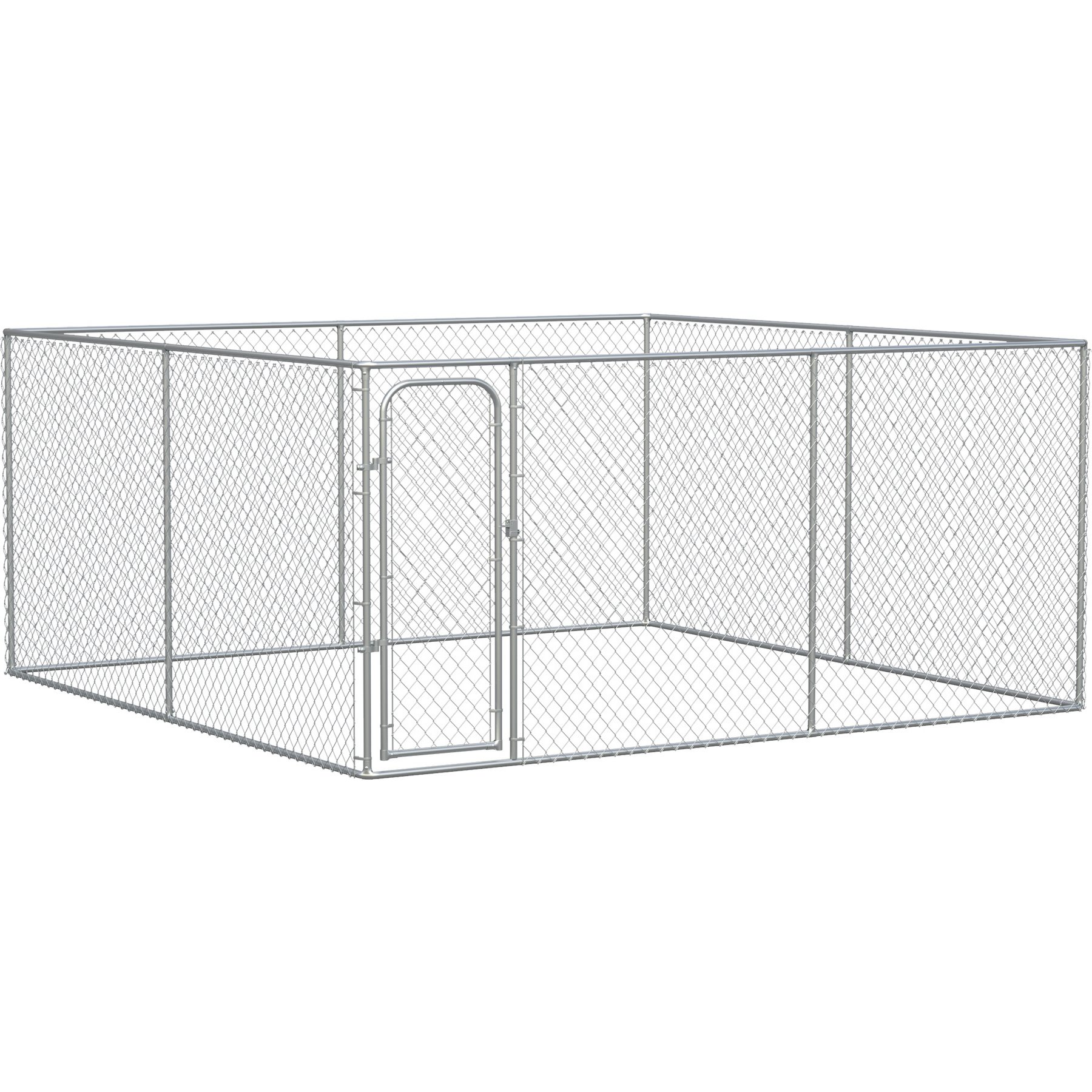 PawHut Large Dog Outdoor Kennel, 157.5 x 157.5 x 71.75-in
