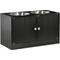 Show in main carousel: PawHut Large Elevated Dog Bowls with Storage Cabinet, Black slide 1 of 10