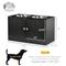 Show in main carousel: PawHut Large Elevated Dog Bowls with Storage Cabinet, Black slide 3 of 10