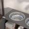 Show in main carousel: PawHut Large Elevated Dog Bowls with Storage Cabinet, Gray slide 8 of 10