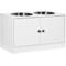 Show in main carousel: PawHut Large Elevated Dog Bowls with Storage Cabinet, White slide 1 of 10