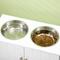 Show in main carousel: PawHut Large Elevated Dog Bowls with Storage Cabinet, White slide 8 of 10