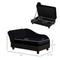 Show in main carousel: PawHut Luxury Elevated Small Dog Sofa Bed with Storage, 29.9-in, Black slide 3 of 9