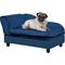 Show in main carousel: PawHut Luxury Elevated Small Dog Sofa Bed with Storage, 29.9-in, Blue slide 1 of 9