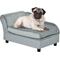 Show in main carousel: PawHut Luxury Elevated Small Dog Sofa Bed with Storage, 29.9-in, Light Gray slide 1 of 9