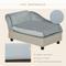 Show in main carousel: PawHut Luxury Elevated Small Dog Sofa Bed with Storage, 29.9-in, Light Gray slide 9 of 9