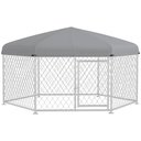 PawHut Medium & Large Dog Outdoor Kennel, 6.9 x 6.1 x 4.9-ft