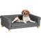 Show in main carousel: PawHut Modern Elevated Dog Sofa Bed, Dark Gray, 42.1-in slide 1 of 10