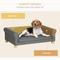 Show in main carousel: PawHut Modern Elevated Dog Sofa Bed, Dark Gray, 42.1-in slide 6 of 10