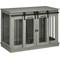 Show in main carousel: PawHut Modern Furniture Style Dog Crate End Table with Divider Panel, Gray, 47.25 x 23.5 x 34.75-in slide 1 of 10