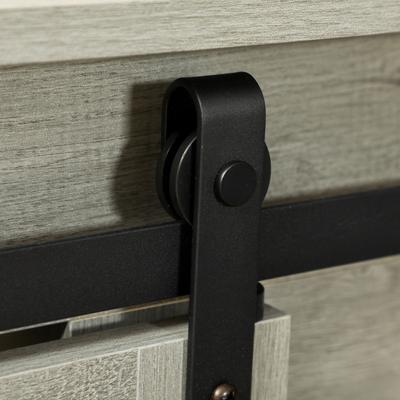 Show full view: PawHut Modern Furniture Style Dog Crate End Table with Divider Panel, Gray, 47.25 x 23.5 x 34.75-in slide 9 of 10