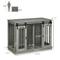 Show in main carousel: PawHut Modern Furniture Style Dog Crate End Table with Divider Panel, Gray, 47.25 x 23.5 x 34.75-in slide 3 of 10