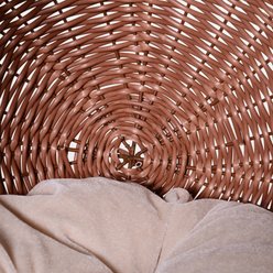PawHut Natural Mat Grass Woven Cat House, Brown slide 2 of 9