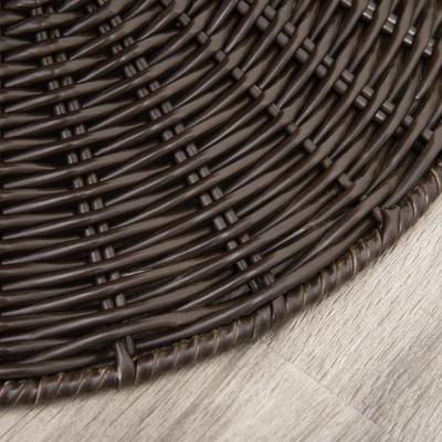 Show full view: PawHut Natural Mat Grass Woven Cat House, Coffee slide 9 of 9