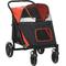 Show in main carousel: PawHut One-Click Foldable Dog Stroller, Red slide 1 of 11