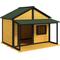 Show in main carousel: PawHut Outdoor Cabin-Style Dog House, Yellow slide 1 of 10