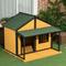 Show in main carousel: PawHut Outdoor Cabin-Style Dog House, Yellow slide 9 of 10