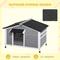 Show in main carousel: PawHut Outdoor Cabin-Style Wooden Dog House, Gray slide 7 of 10