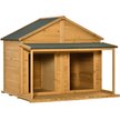 Show in main carousel: PawHut Outdoor Cabin-Style Wooden Dog House, Yellow slide 1 of 9