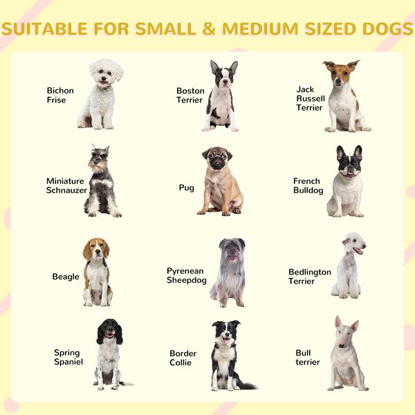 Show full view: PawHut Outdoor Cabin-Style Wooden Dog House, Yellow slide 7 of 9
