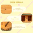Show in main carousel: PawHut Outdoor Cabin-Style Wooden Dog House, Yellow slide 6 of 9