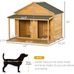 Show in main carousel: PawHut Outdoor Cabin-Style Wooden Dog House, Yellow slide 3 of 9
