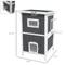 Show in main carousel: PawHut Outdoor Cat House House with Removable Floor, Gray slide 3 of 9