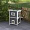 Show in main carousel: PawHut Outdoor Cat House House with Removable Floor, Gray slide 2 of 9
