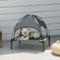 Show in main carousel: PawHut Outdoor Covered Elevated Dog Bed, Grey, 24-in slide 2 of 10