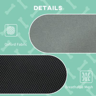 Show full view: PawHut Outdoor Covered Elevated Dog Bed, Grey, 24-in slide 5 of 10