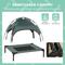 Show in main carousel: PawHut Outdoor Covered Elevated Dog Bed, Grey, 24-in slide 6 of 10