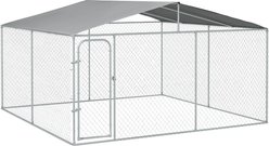 PawHut Outdoor Dog Kennel, 157.5 x 157.5 x 91.25-in