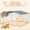 Show in main carousel: PawHut Outdoor Dog Kennel, 157.5 x 157.5 x 91.25-in slide 4 of 9