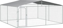 PawHut Outdoor Dog Kennel, 181 x 181 x 91.25-in