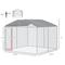 Show in main carousel: PawHut Outdoor Dog Kennel, Steel, 9.8 x 9.8 x 7.7-ft slide 3 of 9
