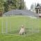 Show in main carousel: PawHut Outdoor Dog Kennel, Steel, 9.8 x 9.8 x 7.7-ft slide 2 of 9