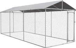 PawHut Outdoor Large Dog Kennel, 19.7 x 7.5 x 7.5-ft