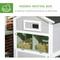 Show in main carousel: PawHut 77-in Elevated Wooden Chicken Coop, Nesting Box, Outdoor Run, Lockable Doors, Roosting Bar, Light Gray slide 7 of 10