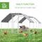 Show in main carousel: PawHut Outdoor & Yard Farm Use Waterproof & Anti-UV Cover, Flat Shaped Walk in Fence Cage Run House Metal Chicken Coop, Large: 9 x 24 x 6.5-ft slide 6 of 10