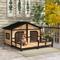 Show in main carousel: PawHut Outoor Wooden Dog House, Natural Wood slide 2 of 9