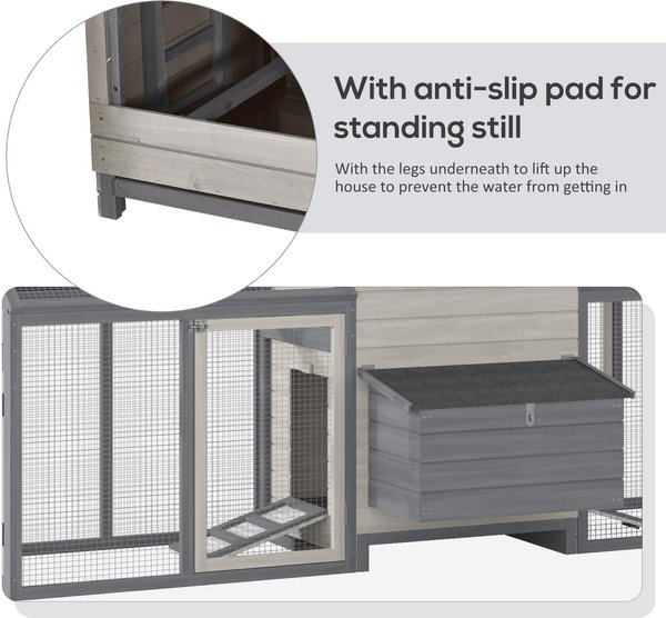 Out of Stock - PAWHUT Pen Backyard Rabbit Hutch Poultry Cage Wooden ...