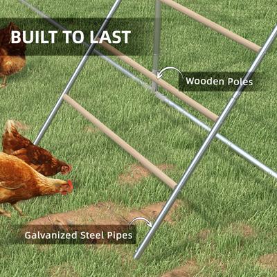 Show full view: PawHut Perch & Steel Jungle Gym Chicken Coop Accessories slide 6 of 9