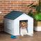 Show in main carousel: PawHut Plastic Dog House with Door, Blue slide 3 of 10