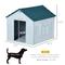 Show in main carousel: PawHut Plastic Dog House with Door, Blue slide 4 of 10