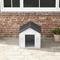 Show in main carousel: PawHut Plastic Dog House with Door, Gray slide 8 of 9