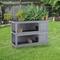 Show in main carousel: PawHut Raised Compact Dual Outdoor Wooden Rabbit Hutch slide 3 of 8