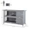 Show in main carousel: PawHut Raised Compact Dual Outdoor Wooden Rabbit Hutch slide 4 of 8
