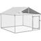 Show in main carousel: PawHut Small & Medium Dog Outdoor Kennel, 6.6 x 6.6 x 4.9-ft slide 1 of 9